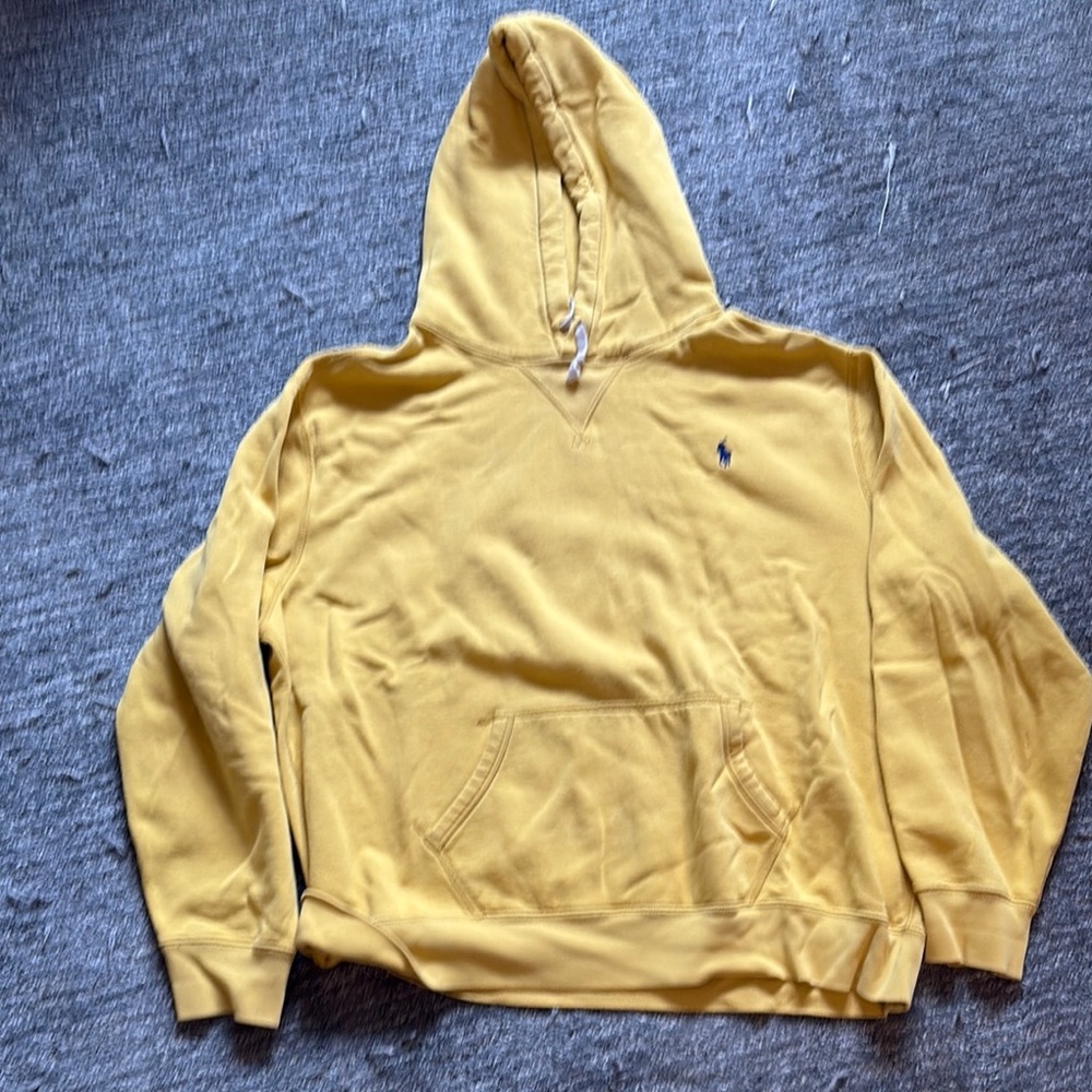 Polo Ralph Lauren Yellow Hoodie with Embroidered Logo